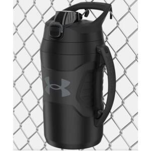 Under Armour Sideline 64oz Black Thermos Water Jug Double Insulated Fence Hooks
